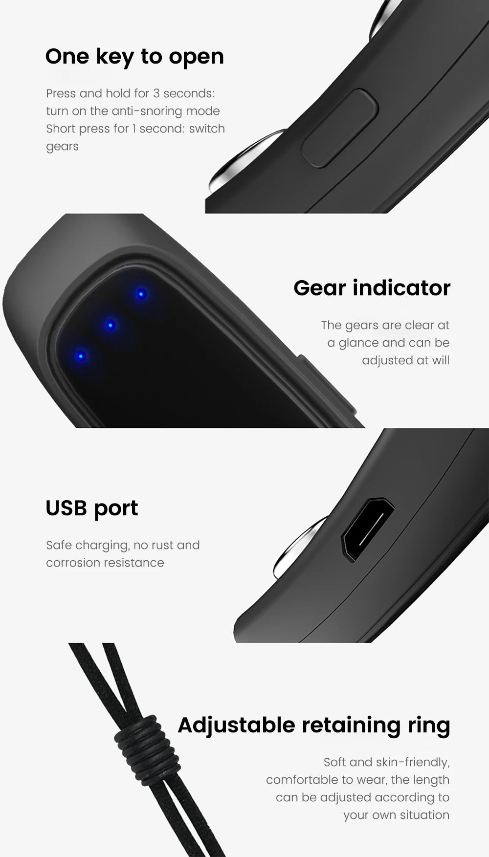 EMS Pulse Anti-Snoring Device – Portable Sleep Aid