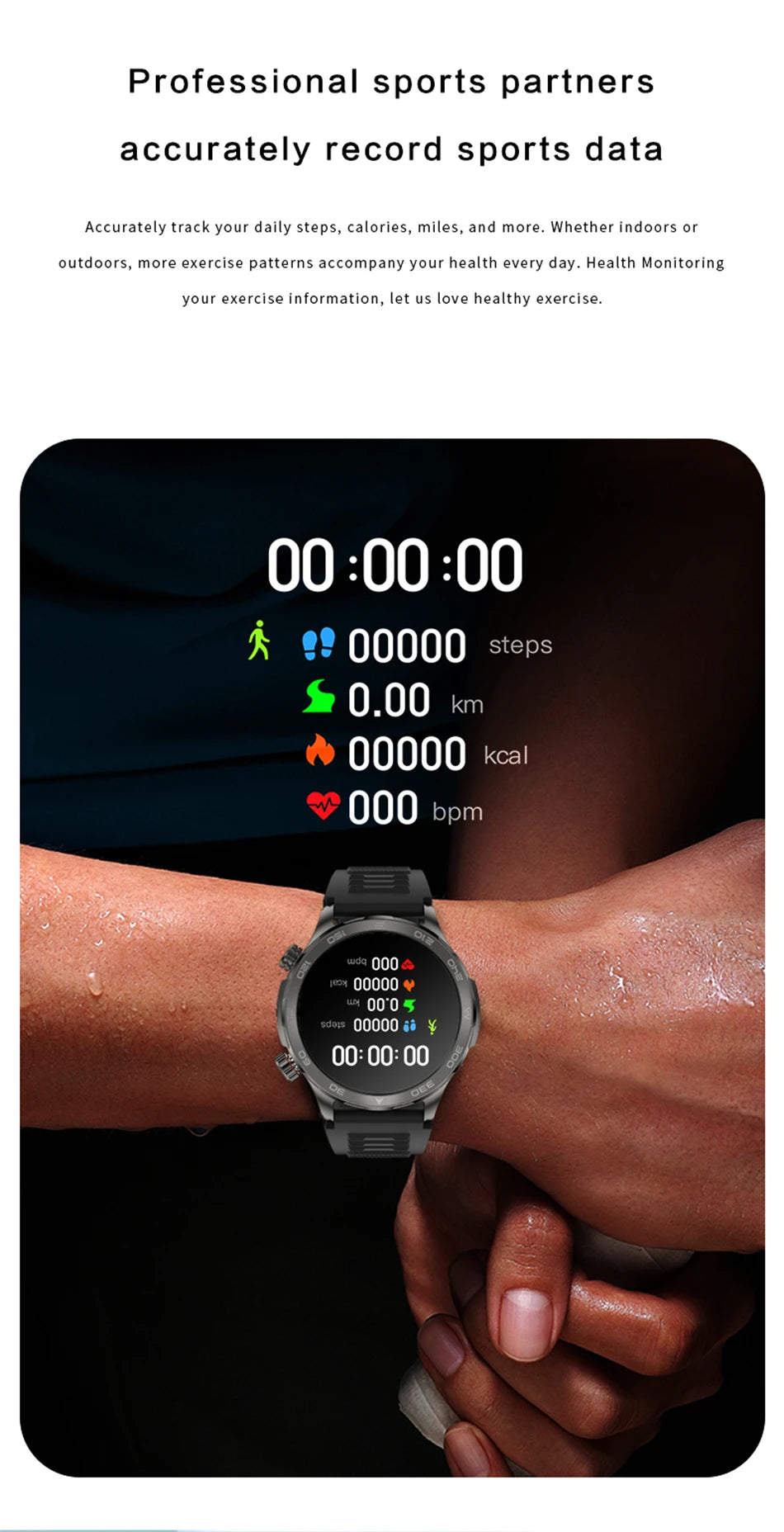 2025 Waterproof Smart Watch – NFC, GPS, AMOLED, Health Monitor